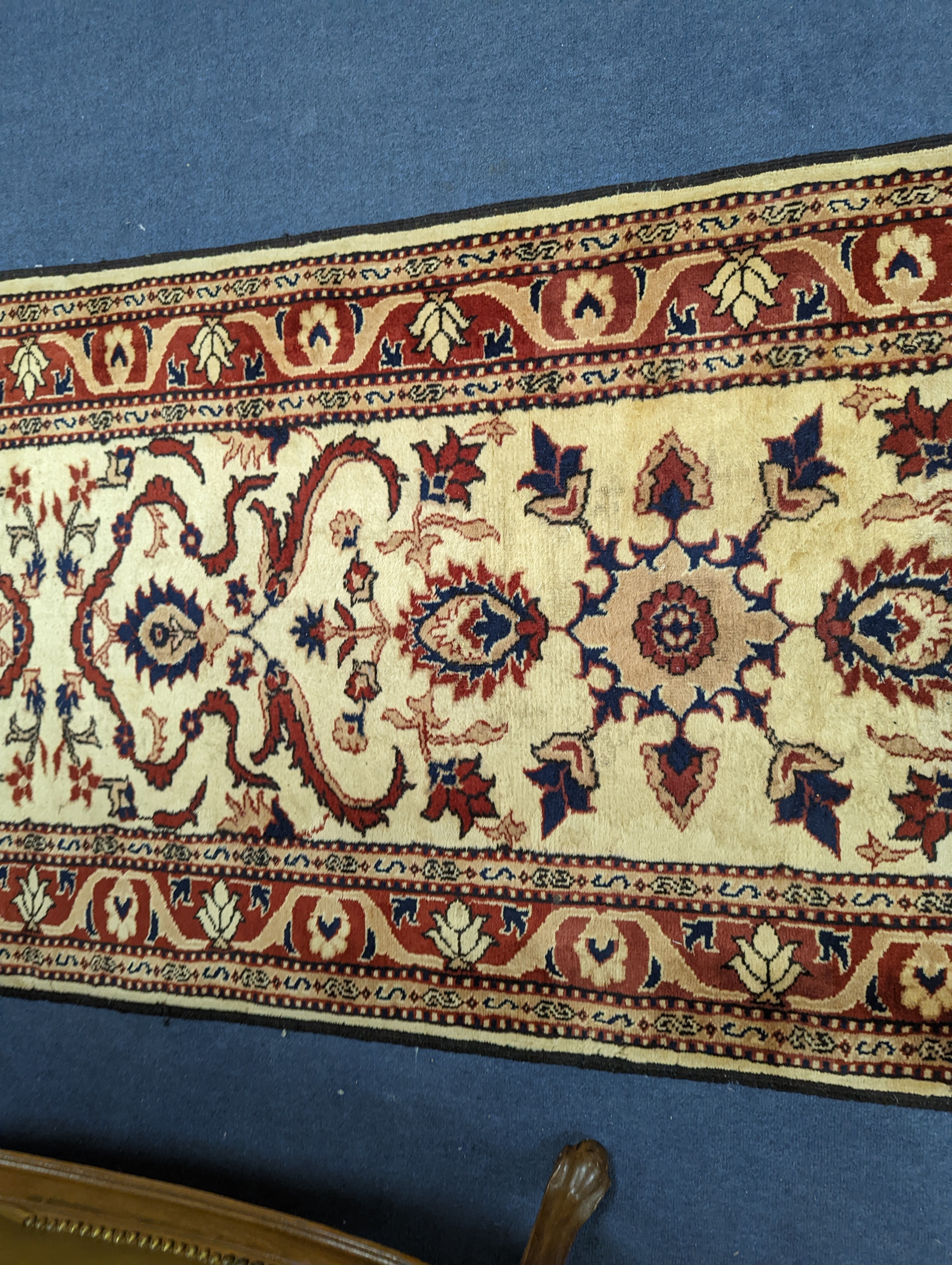 An Uzbek style rug, 320 x 84cm